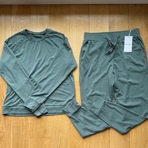 Women's Cozy Earth Pajama Set - Sage Green